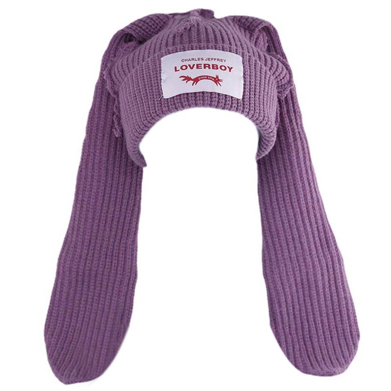 Gehäkelte Strickmütze Skullies Beanie Langohrmütze Niedliche Häschenmütze Hasenohrenmütze Damen Herbst Winter Warm Lustige Mütze violett Gehäkelte Strickmütze Skullies Beanie Langohrmütze Niedliche Häschenmütze Hasenohrenmütze Damen Herbst Winter Warm Lustige Mütze violett von Joom DACH