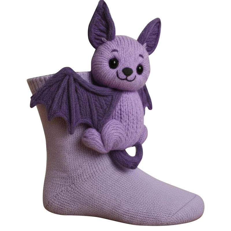 Gehäkelte Tierhausschuhe - Handgemachte Plüschtier-Socken mit rutschfesten Sohlen für Kinder und Erwachsene One Size Gehäkelte Tierhausschuhe - Handgemachte Plüschtier-Socken mit rutschfesten Sohlen für Kinder und Erwachsene One Size von Joom DACH