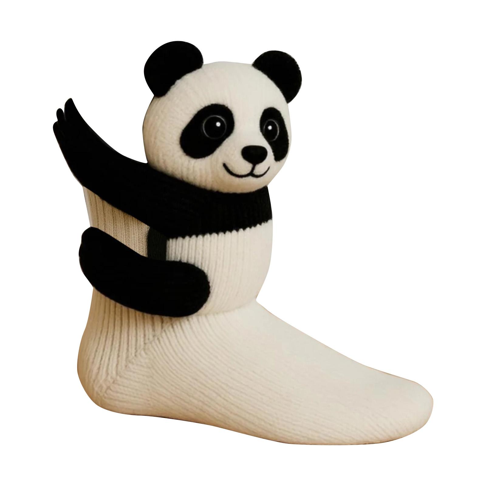 Gehäkelte Tierhausschuhe - Handgemachte Plüschtier-Socken mit rutschfesten Sohlen für Kinder und Erwachsene One Size von Joom DACH