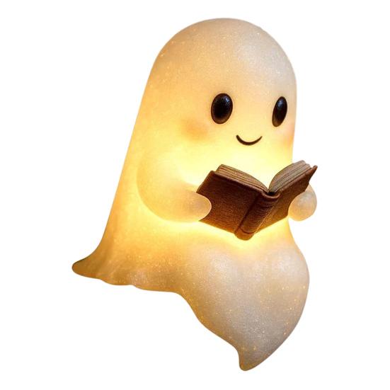 Geist Nachtlicht Schreibtisch Geist Leselampe Cartoon Geist Nachttischlampe für Halloween Dekoration Buchliebhaber Geschenk 1pc von Joom DACH