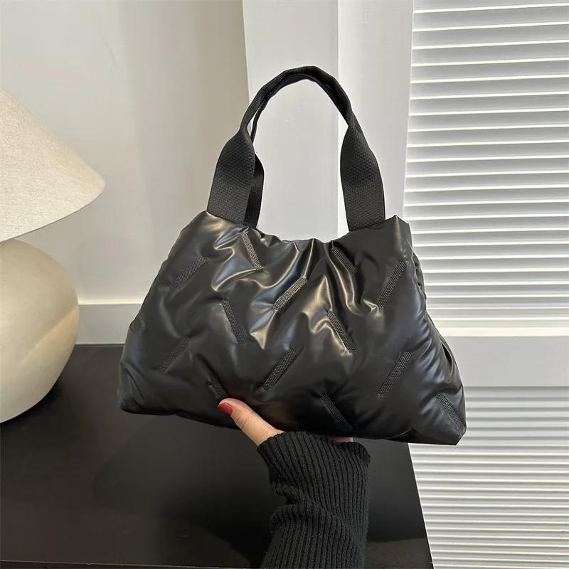 Geldbörsen und Handtaschen Multifunktionale Casual Daunentaschen Damen Tragetaschen Damen Tragetaschen Reisetaschen Damen Designer Taschen one size schwarz von Joom DACH