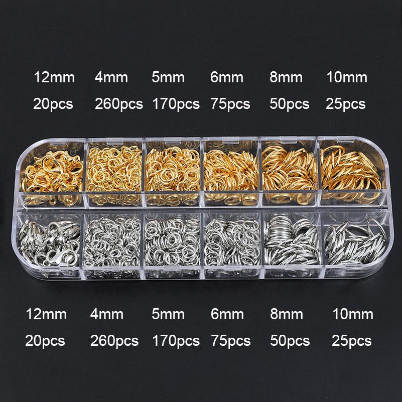 Gemischte Stile Schmuckzubehör Biegeringe Verschlüsse Becher Ohrhaken Biegering Haken Stift Box-Sets für DIY Zubehör Schmuckherstellung von Joom DACH