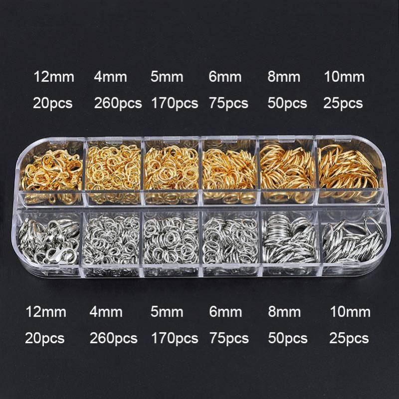 Gemischte Stile Schmuckzubehör Biegeringe Verschlüsse Becher Ohrhaken Biegering Haken Stift Box-Sets für DIY Zubehör Schmuckherstellung von Joom DACH