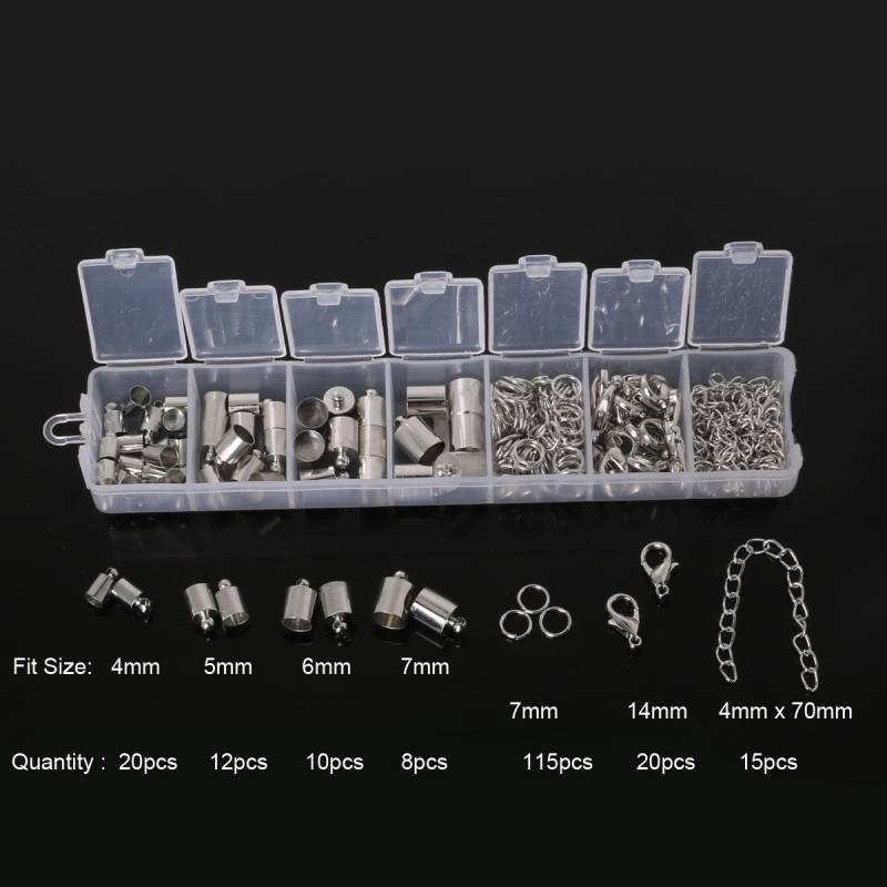 Gemischte Stile Schmuckzubehör Biegeringe Verschlüsse Becher Ohrhaken Biegering Haken Stift Box-Sets für DIY Zubehör Schmuckherstellung von Joom DACH