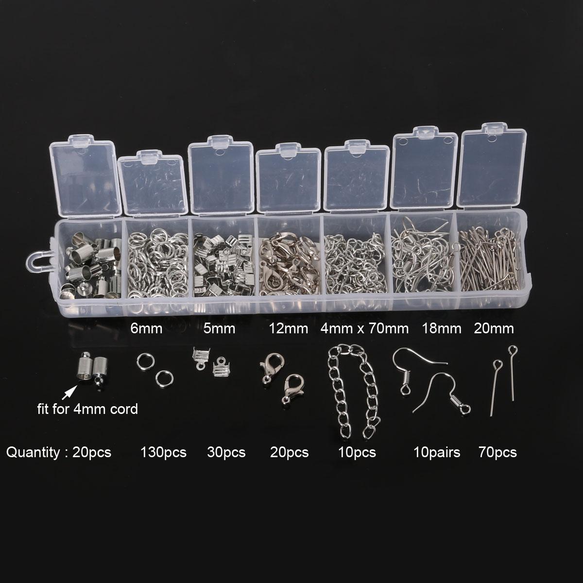 Gemischte Stile Schmuckzubehör Biegeringe Verschlüsse Becher Ohrhaken Biegering Haken Stift Box-Sets für DIY Zubehör Schmuckherstellung von Joom DACH