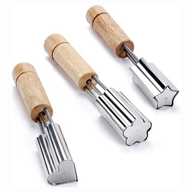 Gemüse Obst Cutter Stern Blume Herz Formen Edelstahl Cookie Stempel Form Dekorative Backen Handwerk Küche Zubehör von Joom DACH