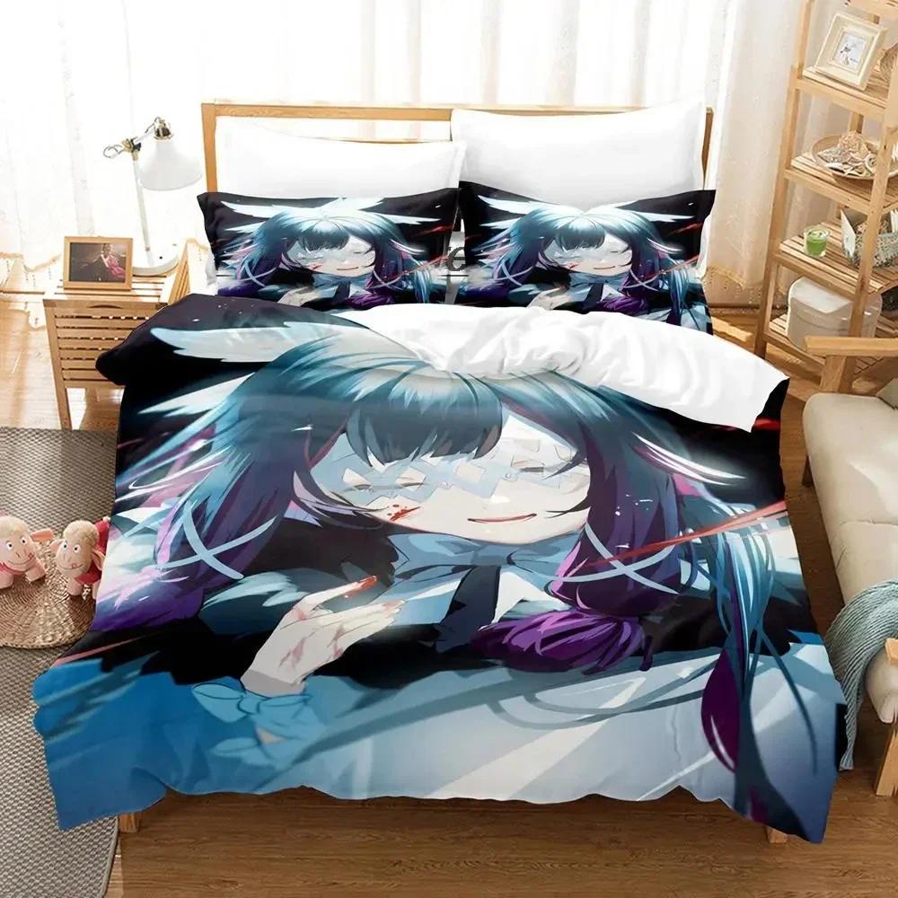 Genshin Impact Columbina Bettwäsche Set Einzelbett Twin Full Queen King Size Aldult Bettbezug Kawaii Bettsets für Jungen Schlafzimmer US Twin(172x218cm) von Joom DACH