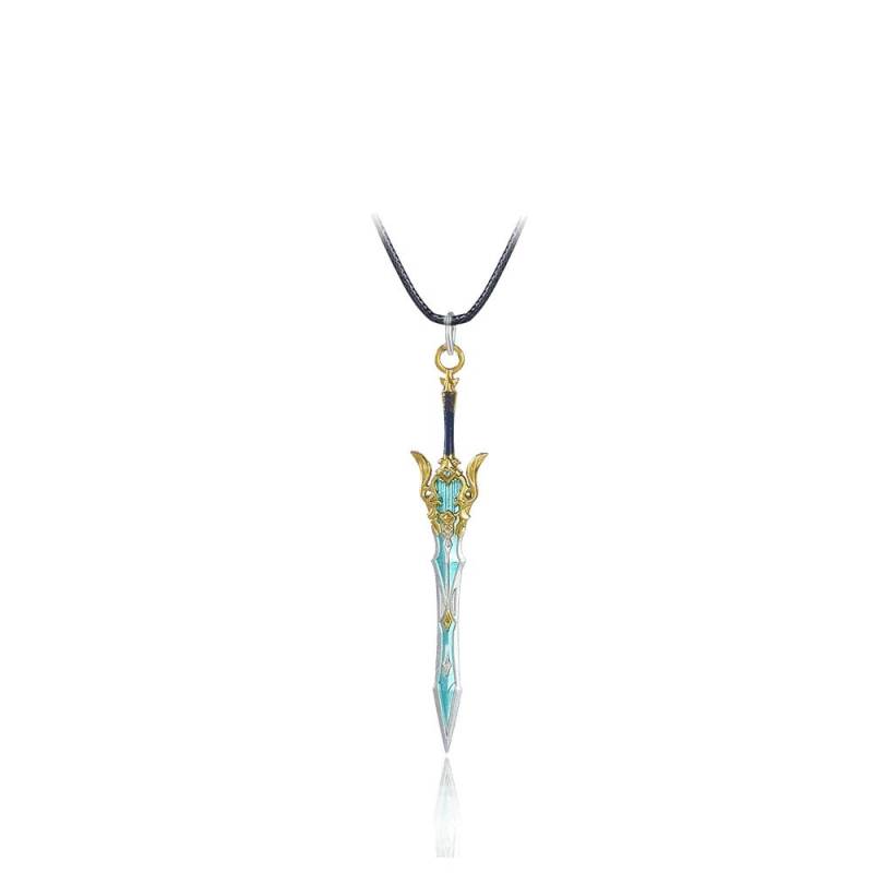 Genshin Impact Waffen Halskette Wolfsgrabstein Halsketten Schwert Anhänger Perlenketten Halskette für Frauen Männer Schmuck Geschenk von Joom DACH