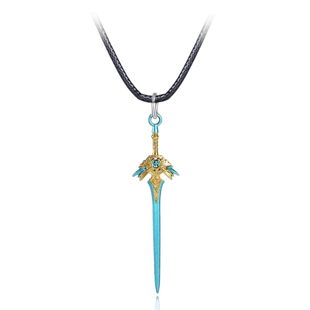 Genshin Impact Waffen Halskette Wolfsgrabstein Halsketten Schwert Anhänger Perlenketten Halskette für Frauen Männer Schmuck Geschenk von Joom DACH