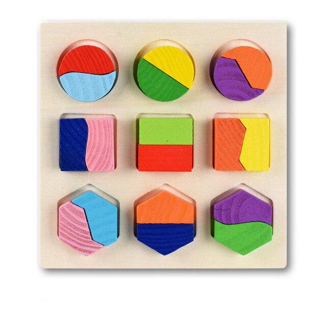 Geometrische Formen Spielzeug für Kinder Frühe Lernübung Hands-on-Fähigkeit Montessori Puzzle Sortieren Mathematik Lernspielzeug von Joom DACH