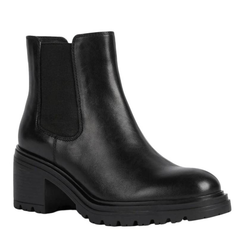 Geox Damen/Damen Damiana Lackleder Stiefeletten 7.5 UK schwarz von Joom DACH