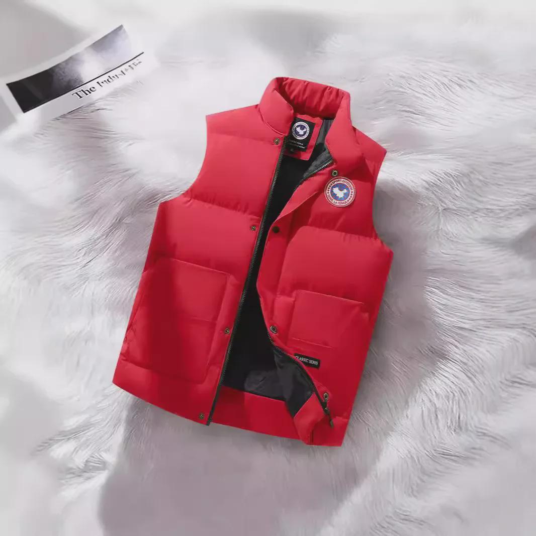 Gepolsterte Weste aus Baumwolle für Herren und Paare: Dicker Stehkragen Freizeitweste für Herbst/Winter M schwarz von Joom DACH