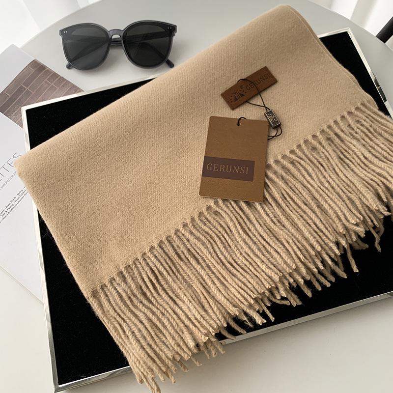 Gerunsi Kaschmirschal: Hochwertiger, warmer, dicker Winterschal für Damen und Herren von Joom DACH