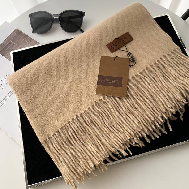 Gerunsi Kaschmirschal: Hochwertiger, warmer, dicker Winterschal für Damen und Herren von Joom DACH