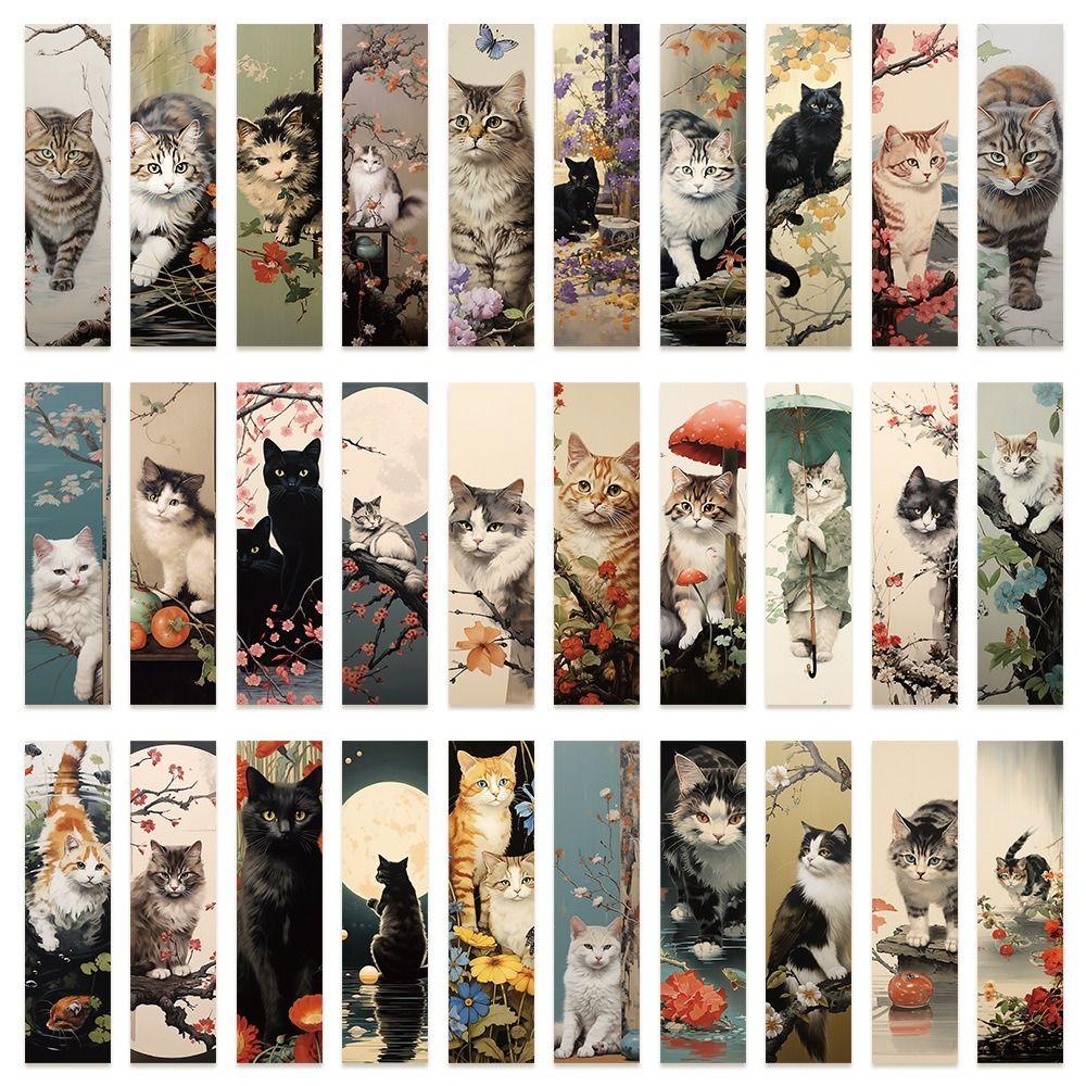 Geschenk-Buch-Clip im chinesischen Stil Lesezeichen neue Katze Lesezeichen B von Joom DACH