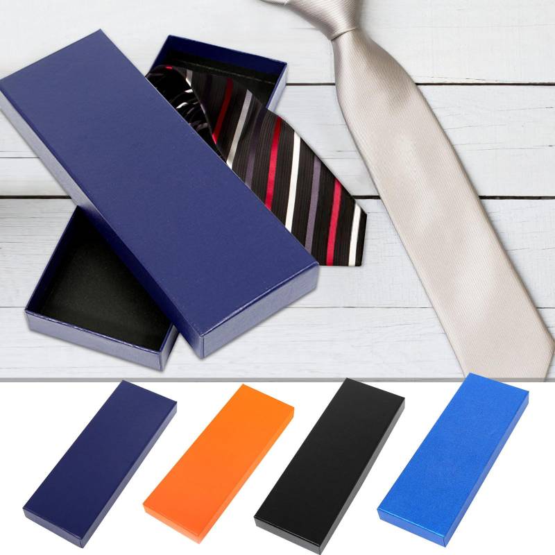 Geschenkverpackung Krawattenboxen Herren Krawatte Geschenkbox Männer Frauen Socken Schals Geschenkboxen mit Deckel 27X9X3cm Karton Papier Geschenkbox für Valentinstag Geburtstag Wir One Size orange von Joom DACH