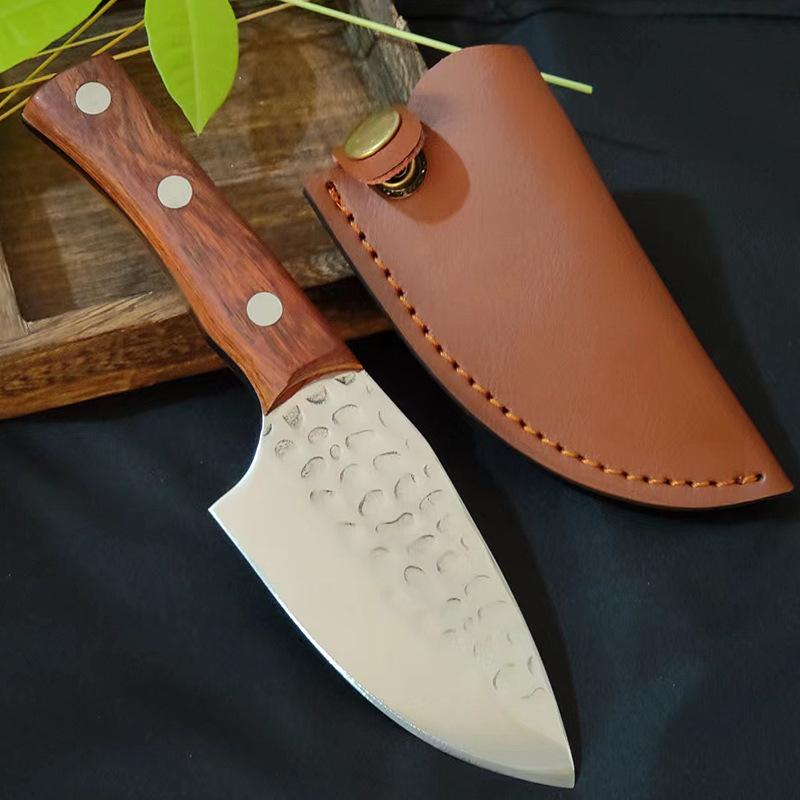 Geschmiedetes Messer, Chef-Ausbeinmesser, Fleischerbeil, Metzger, Hackmesser, Kochmesser von Joom DACH