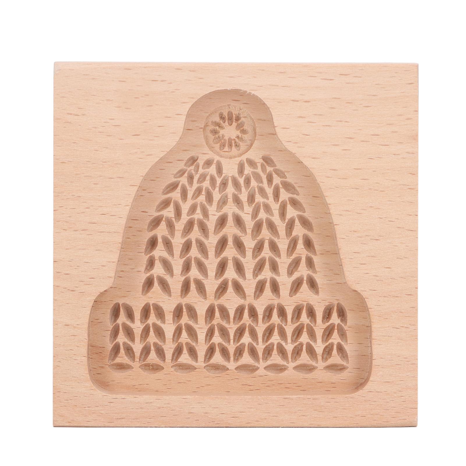Geschnitzte Holz Cookies Cutter Mold Küche Lebkuchen Keks Presse Stempel Präge Form Weihnachten Xmas Tree von Joom DACH
