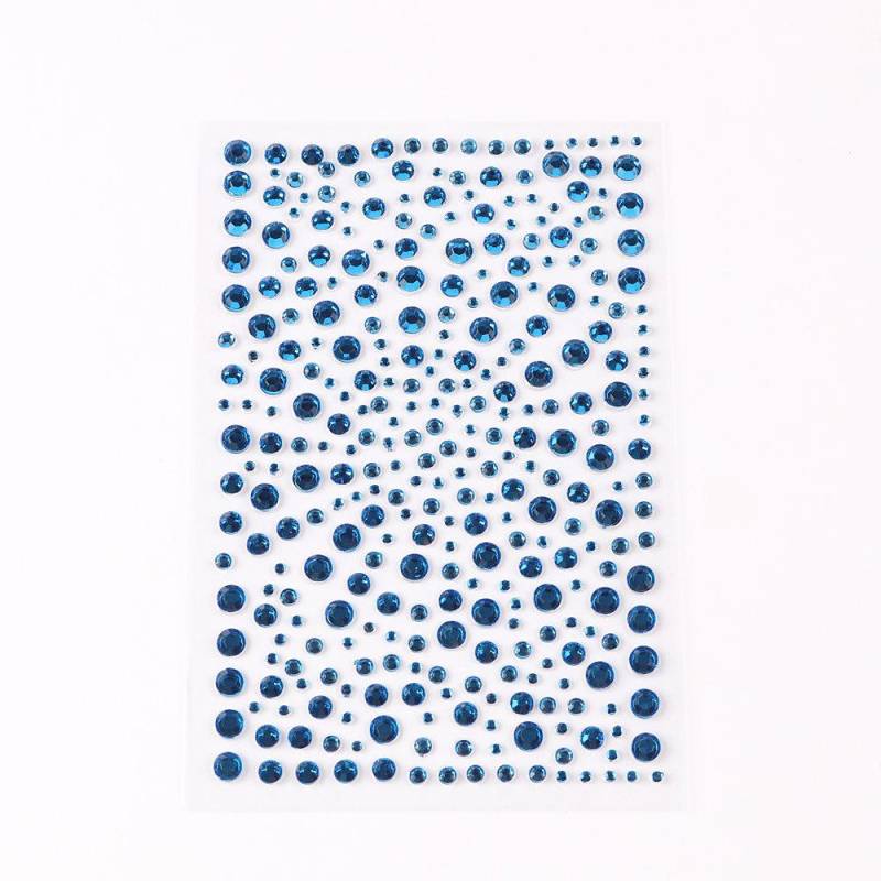 Gesichtsdekorationen Strass Aufkleber für Musik Festival Halloween Party Mobile Kristall Aufkleber Kinder Spielzeug DIY Diamant Aufkleber blau von Joom DACH
