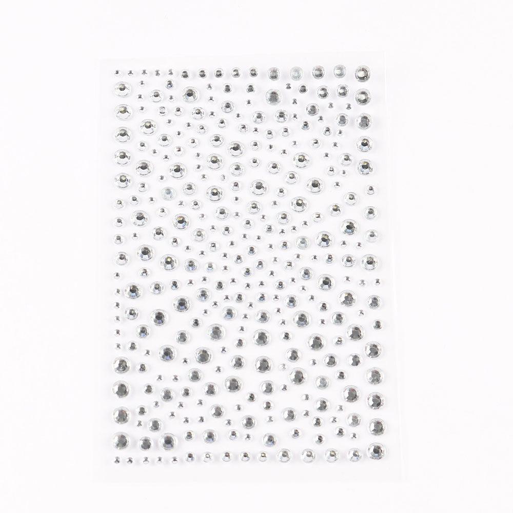 Gesichtsdekorationen Strass Aufkleber für Musik Festival Halloween Party Mobile Kristall Aufkleber Kinder Spielzeug DIY Diamant Aufkleber weiß von Joom DACH