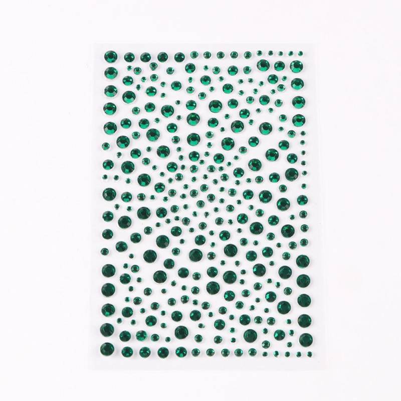 Gesichtsdekorationen Strass Aufkleber für Musik Festival Halloween Party Mobile Kristall Aufkleber Kinder Spielzeug DIY Diamant Aufkleber grün von Joom DACH