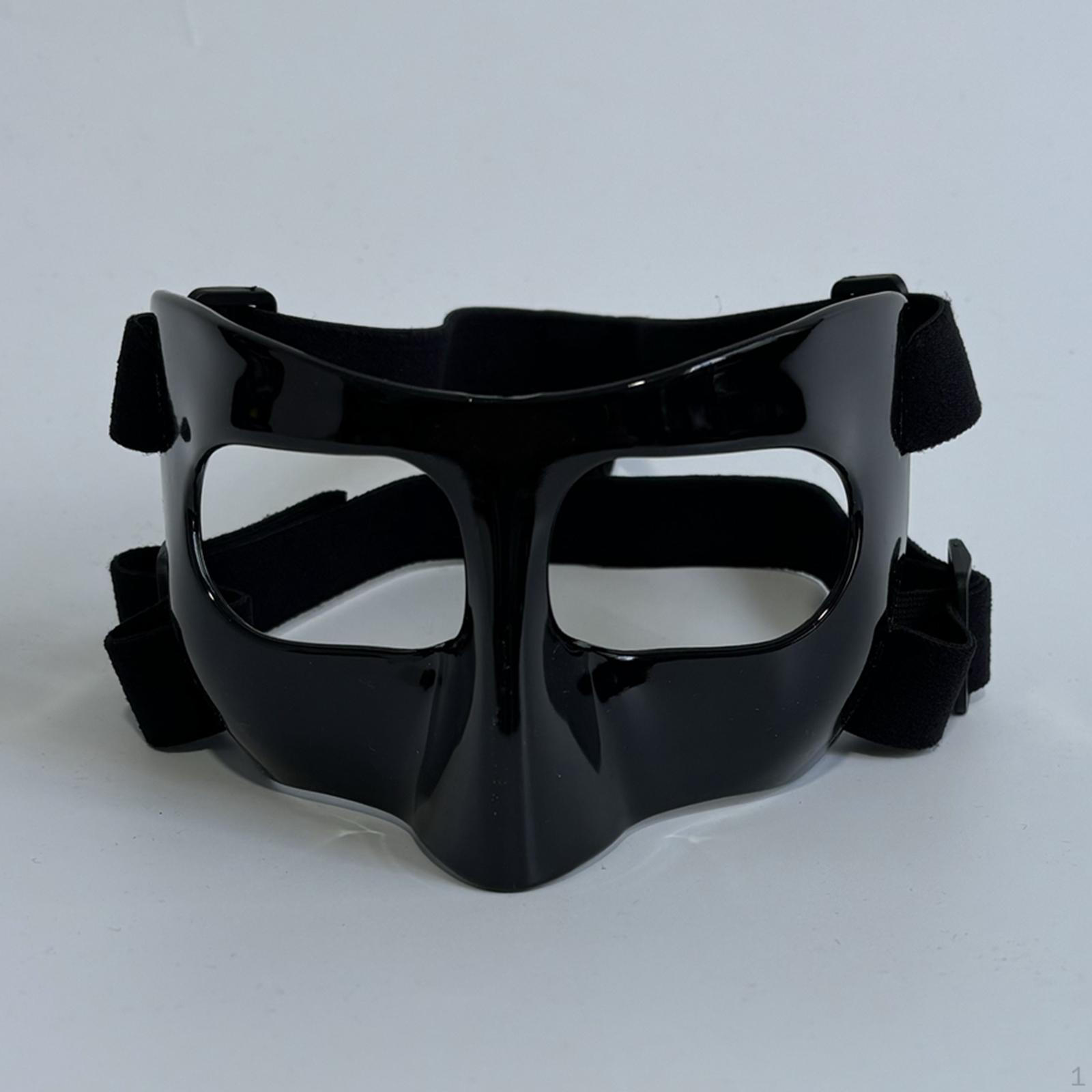 Gesichtsschutz für gebrochene Nase, Basketball-Maske, für Erwachsene, elastisches Band Black 17.5x9.5x9.8cm von Joom DACH