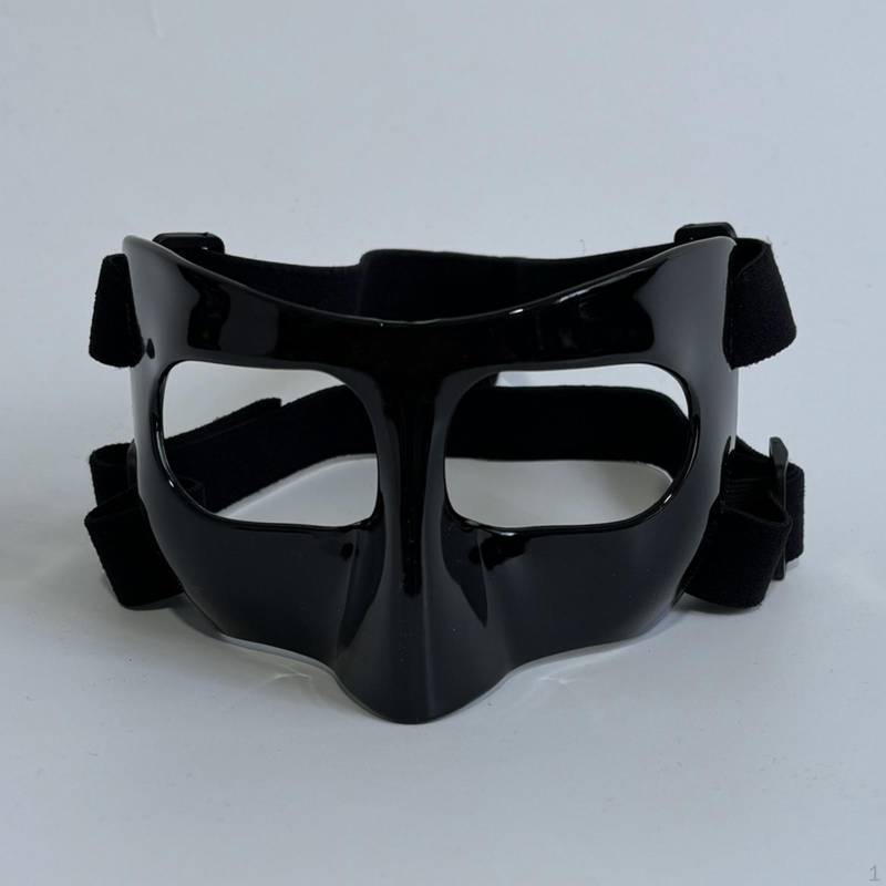 Gesichtsschutz für gebrochene Nase, Basketball-Maske, für Erwachsene, elastisches Band Black 17.5x9.5x9.8cm von Joom DACH