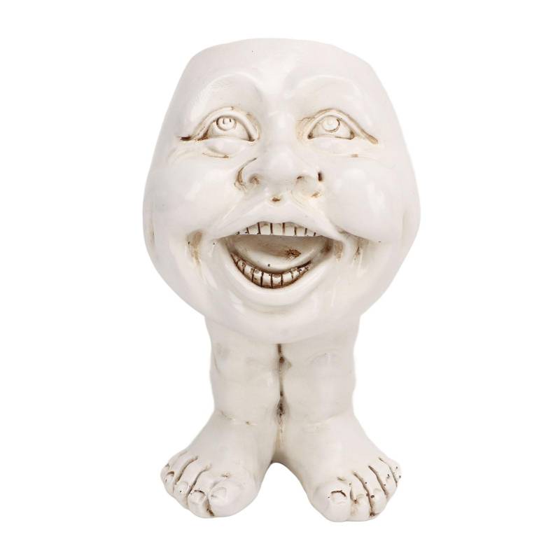 Gesichtsstatue Pflanzgefäß Einzigartiges Bild Niedliche Lustige Form Personalisiert Wasserdichter Kopf Blumentopf für von Joom DACH