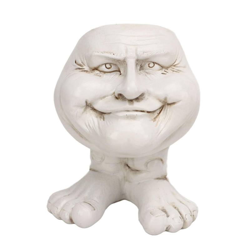 Gesichtsstatue Pflanzgefäß Einzigartiges Bild Niedliche Lustige Form Personalisiert Wasserdichter Kopf Blumentopf für von Joom DACH