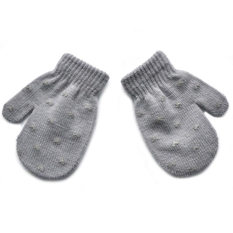 Gestrickte Handschuhe, Baby-Winterhandschuhe, Baby-Fäustlinge für Jungen und Mädchen, weich und warm von Joom DACH