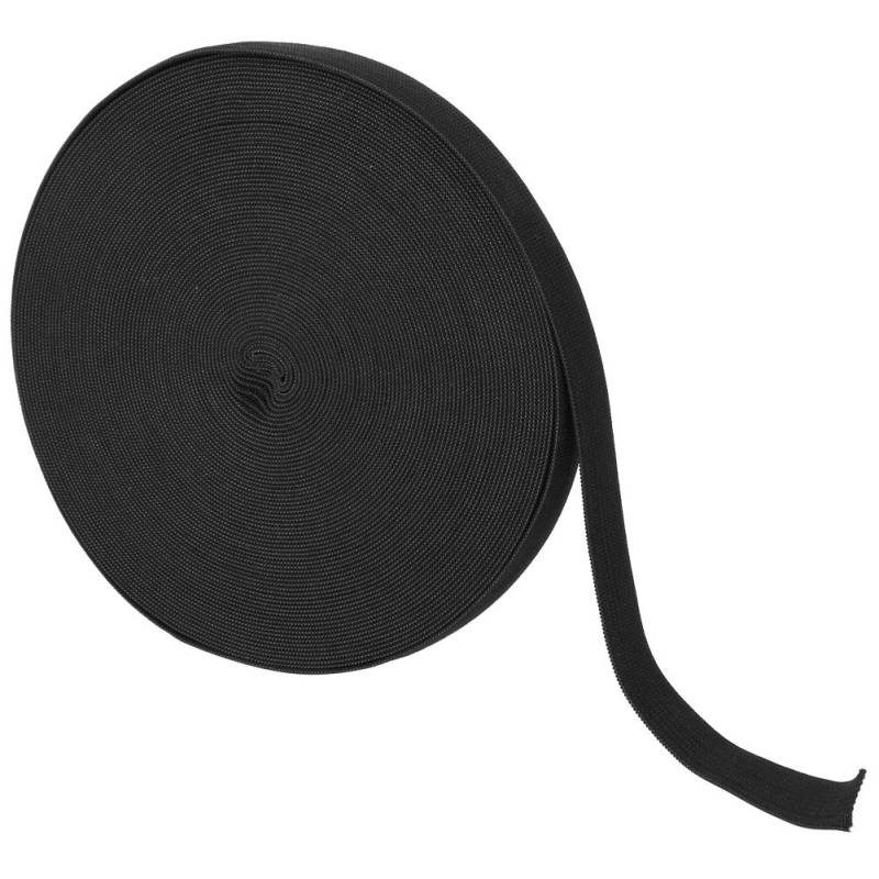 Gestricktes Gummiband, dickes Nähzubehör, Bastelkollektion für Schutzkleidungsmanschetten, Schwarz Width 15mm / 0.6in schwarz von Joom DACH