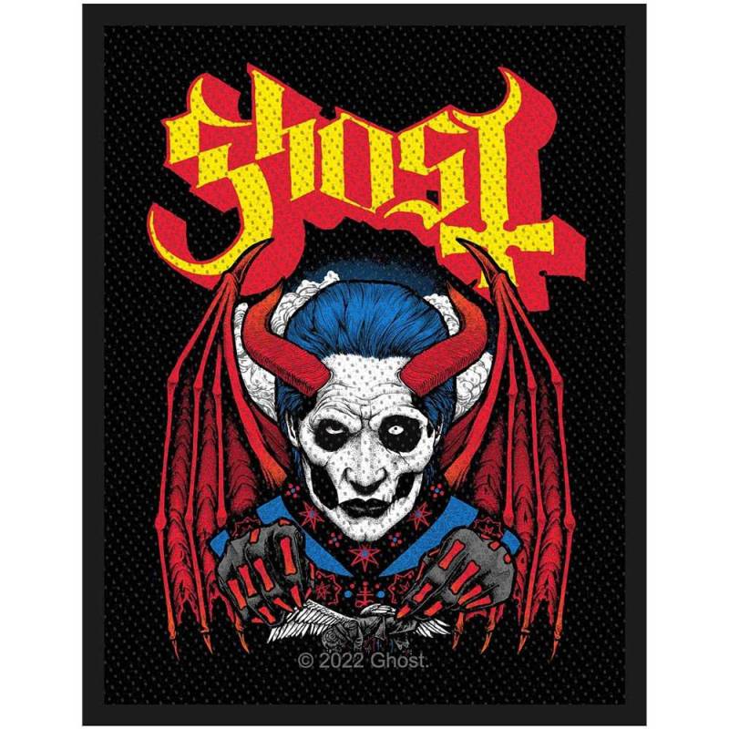 Gewebter Aufnäher „Ghost Demoniac“ One Size schwarz/gelb von Joom DACH