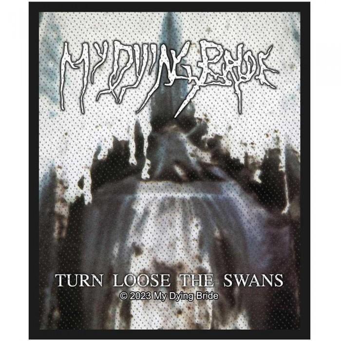 Gewebter Aufnäher „My Dying Bride Turn Loose The Swans“. One Size weiß/schwarz von Joom DACH