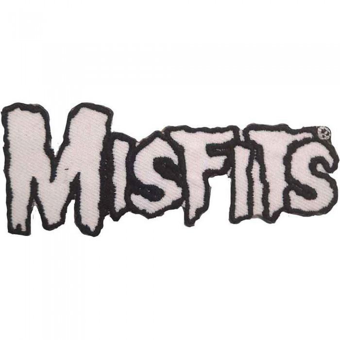 Gewebter Misfits-Logo-Aufnäher One Size weiß/schwarz von Joom DACH
