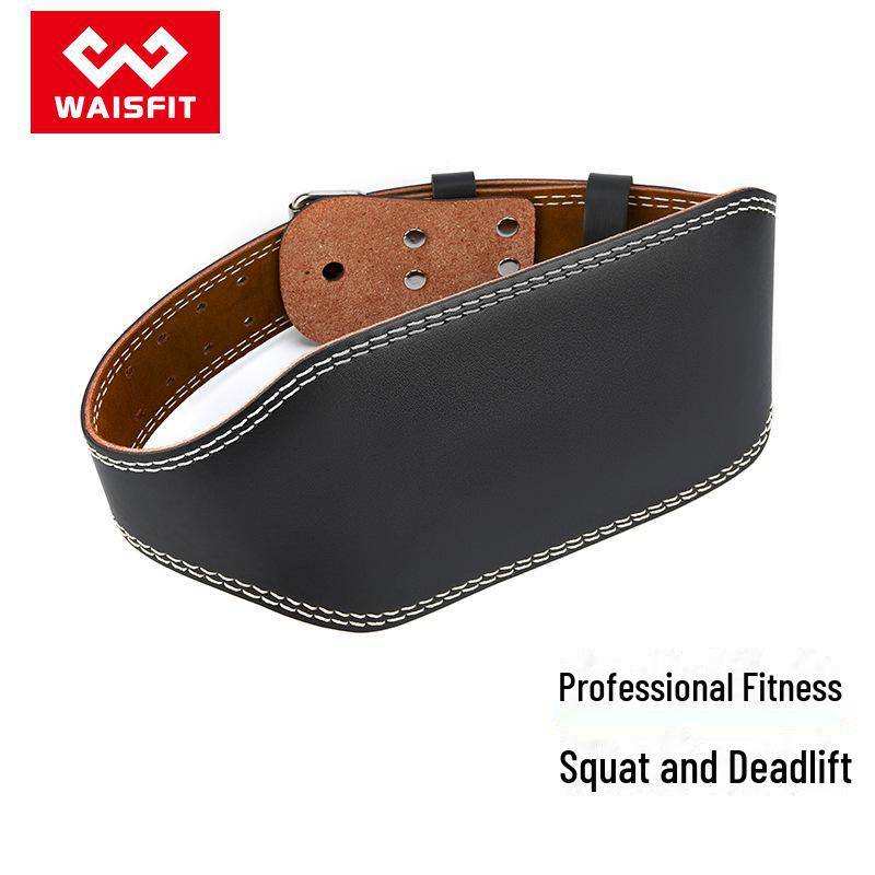 Gewichthebergürtel aus Leder – Unisex-Trainings- und Kniebeugenunterstützung für Männer und Frauen 130 cm - XL schwarz von Joom DACH