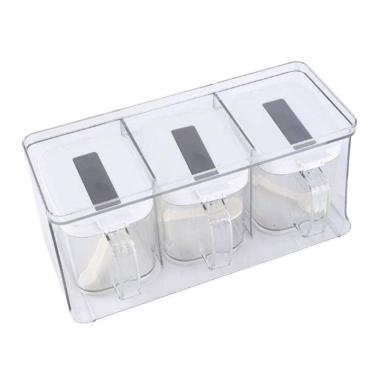 Gewürz-Organizer-Box Wandhängend Platzsparend Automatisches Öffnen Schließen Kunststoff-Gewürzbehälter für von Joom DACH