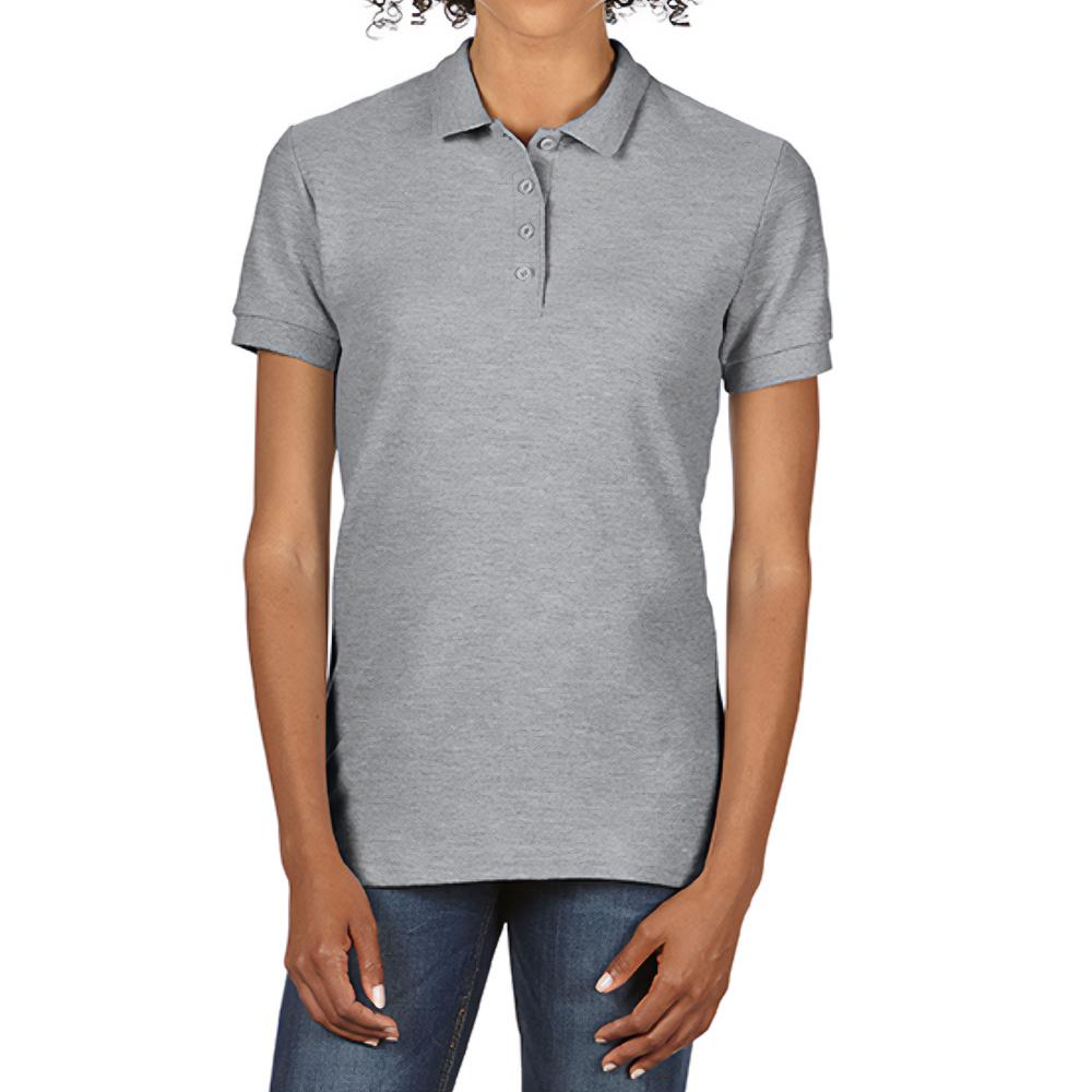 Gildan Damen/Damen Double Pique Soft Touch Poloshirt XXL grau von Joom DACH