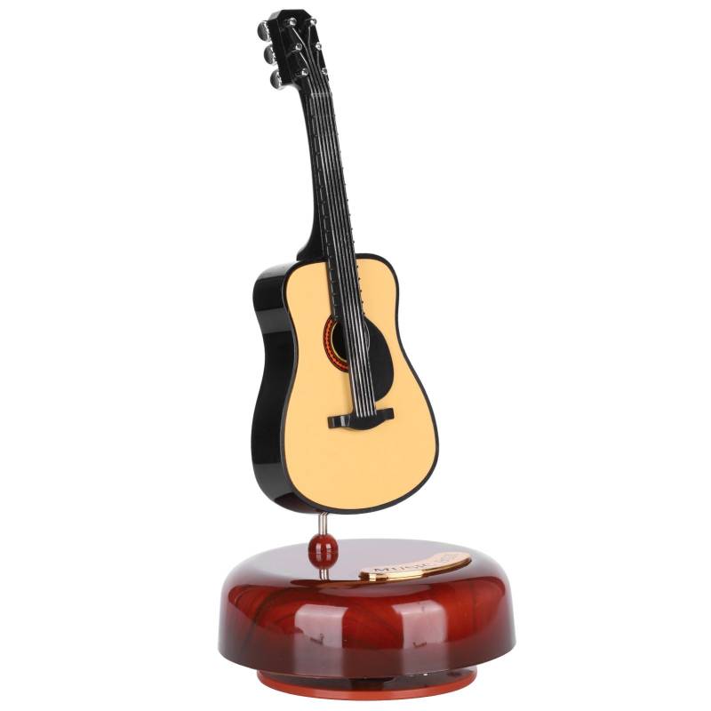 Gitarre Drehende Spieluhr Mini Heimdekoration Musikinstrument Ornamente Kleines Geschenk von Joom DACH