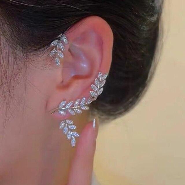 Glänzende Zirkonia Schmetterling Ohr Manschette Ohr Clip für Frauen Mädchen Mode Kein Piercing Ohr Manschette Ohrbügel Party Hochzeit Schmuck Geschenk von Joom DACH