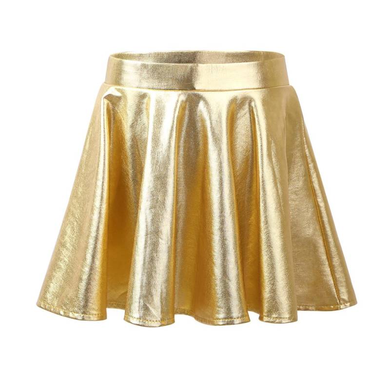 Glänzender metallischer Faltenrock für Kinder und Mädchen mit integrierten Shorts für Ballett-Tanzparty-Kostüme 9-10 Years gold Glänzender metallischer Faltenrock für Kinder und Mädchen mit integrierten Shorts für Ballett-Tanzparty-Kostüme 9-10 Years gold von Joom DACH