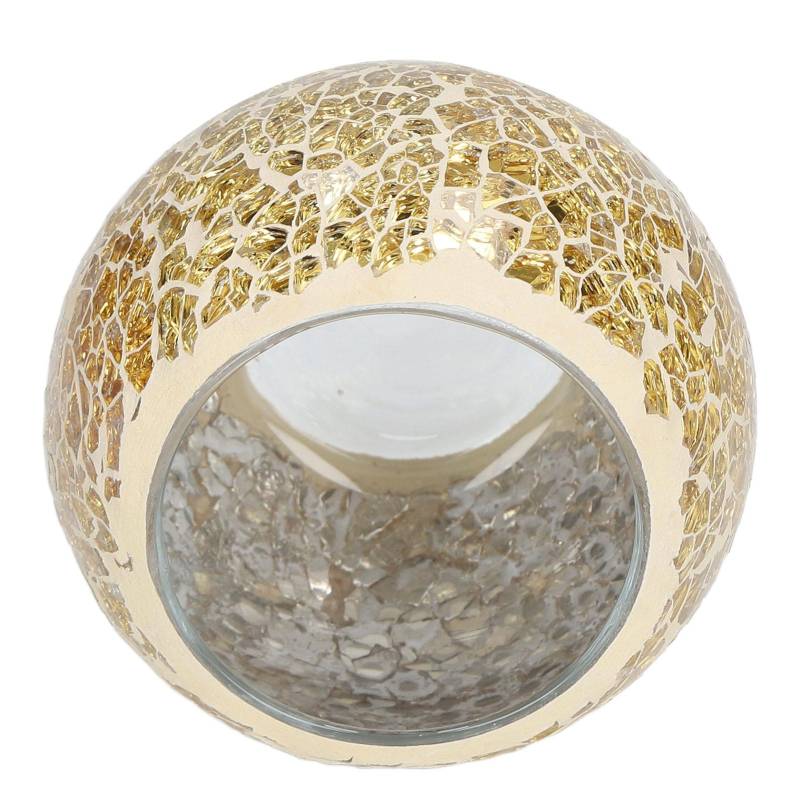 Glas Votivkerzenhalter Europäischer Stil Gold Mosaik Kerzenhalter für Zuhause Partys Jubiläen von Joom DACH