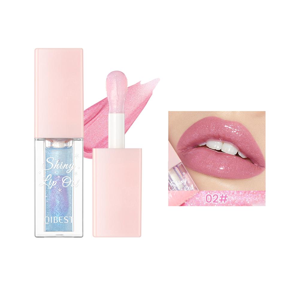 Glitter Perlglanz Lip Gloss Öl Feuchtigkeitsspendende Farbe Ändern Spiegel Lippen Öl Make-Up Dauerhafte Lip Tint Plumper Kosmetik von Joom DACH