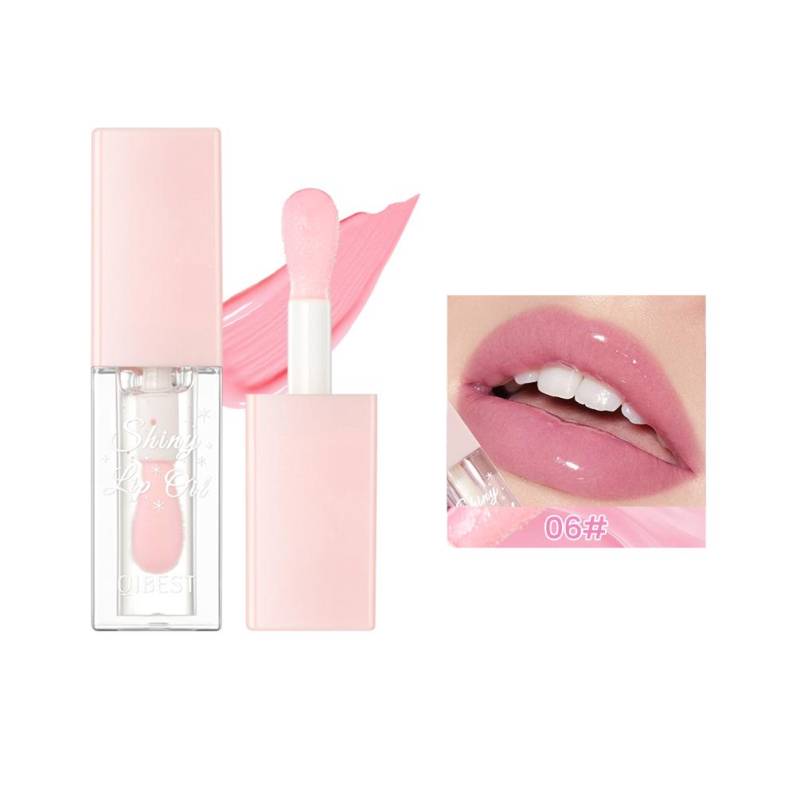 Glitter Perlglanz Lip Gloss Öl Feuchtigkeitsspendende Farbe Ändern Spiegel Lippen Öl Make-Up Dauerhafte Lip Tint Plumper Kosmetik von Joom DACH