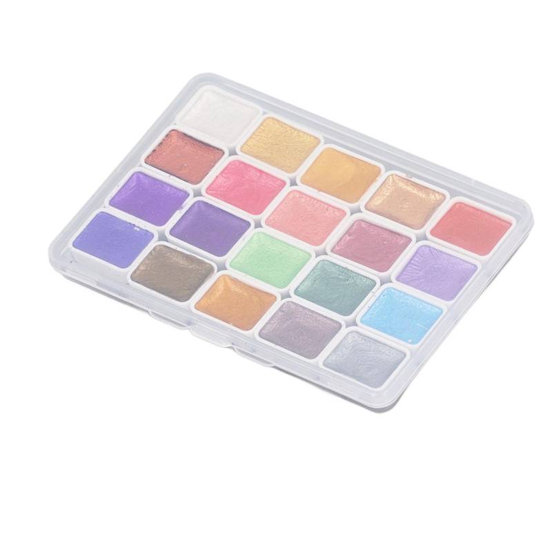 Glitzer Aquarellfarben Set Perlglanz Lösliche Metallicfarben Aquarellfarbe für Schimmer Glitzer Aquarellfarben Set Perlglanz Lösliche Metallicfarben Aquarellfarbe für Schimmer von Joom DACH