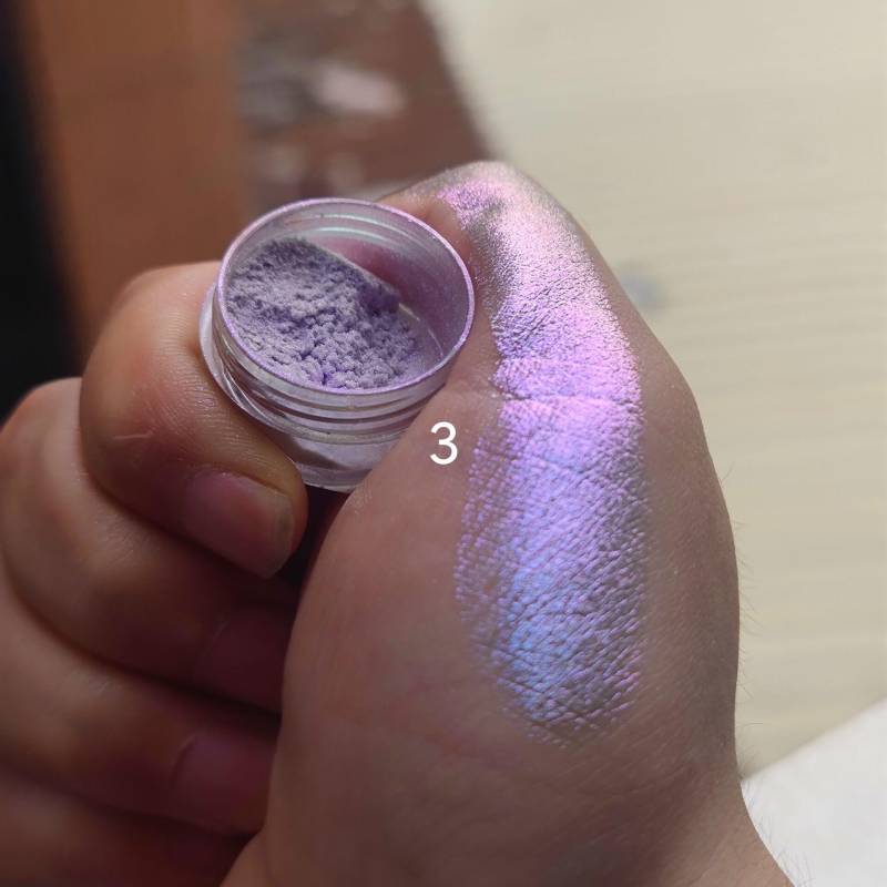 Glitzer Lidschatten Puder Lang Anhaltend Chrom Chamäleon Holographisch Lidschatten Puder Pigment Augen Make-up Für Frauen Kosmetik von Joom DACH