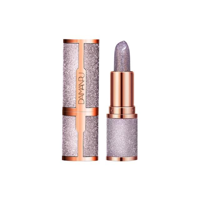 Glitzernder Lippenstift, Farbwechsel-Lipgloss, glänzende Samttextur, langlebig, verleiht Ihren Lippen Glanz, wasserfester Lippenbalsam für Frauen 03# von Joom DACH