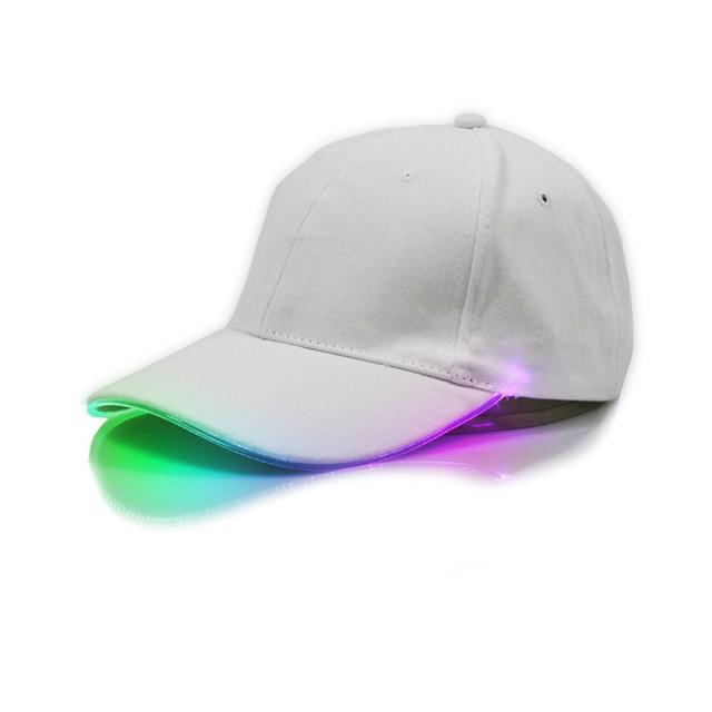 Glow LED Brim Baseball Cap Flash Light Up Hut Schwarz für Bar Party Hip-Hop Golf Sport Männer Frauen Jungen Weihnachten Neu von Joom DACH