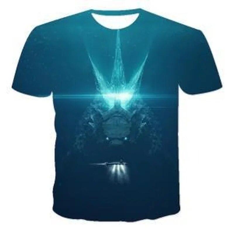 Godzilla Vs Monster King Kong T-Shirt 3D-Digitaldruck T-Shirt Cartoon Kinder Jungen Mädchen Kurzarm Sommerkleidung Geschenk 150cm von Joom DACH