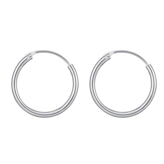 Gold Creolen für Damen Mode Schwarz Silber Farbe Punk Ohrringe Herren Kreis Ohrringe Creolen Hip Hop Schmuck Unisex von Joom DACH