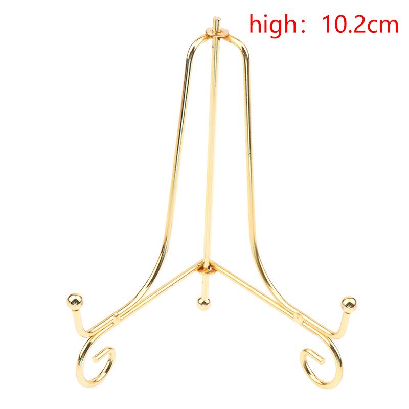 Gold Eisen Display Stand Handwerk Halterung Buch Halter Foto Sockel Schüssel Schüssel Rahmen Bild Platte Rack Staffelei Lagerung Dekoration 10cm von Joom DACH
